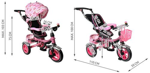 Rowerek trzykołowy Kruzzel RT6054 na Arena.pl