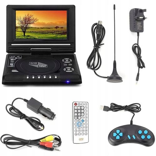 PRZENOŚNY ODTWARZACZ DVD O PRZEKĄTNEJ 7,8 CALA. ODTWARZACZ CD 800 MAH na Arena.pl