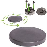 Platforma podstawa okrągła ruchoma na kółkach donica kwietnik Antracyt