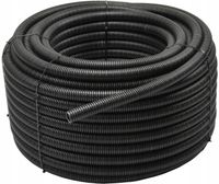 Rura Karbowana PESZEL Giętki Elastyczny Pilot 20mm UV VDE 750N 100m Czarny