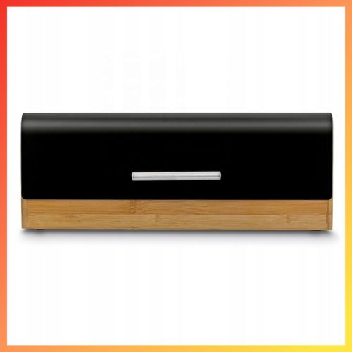 CHLEBAK NA PIECZYWO DREWNIANY POJEMNIK NA CHLEB CZARNY na Arena.pl