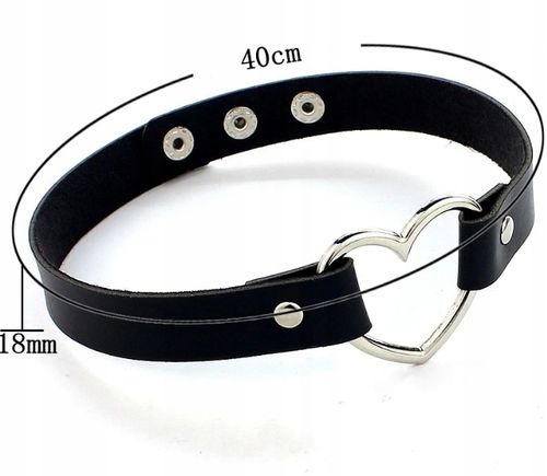 Modny choker Punk Gothic Steam Punk czarny na Arena.pl