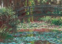Plakat 18x13cm Water Lily Pond, Monet Vintage do Salonu