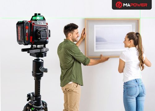 LASER KRZYŻOWY POZIOMICA LASEROWA 360 PŁASZCZYZNOWA LASER ZIELONY + na Arena.pl