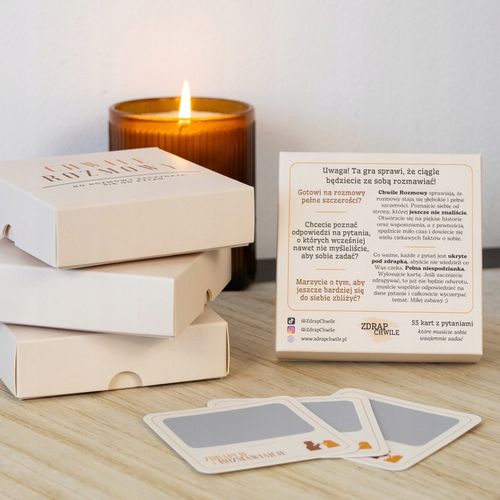 Chwile Rozmowy - Karty zdrapki z pytaniami dla Par, Zdrap Chwile Walentynki na Arena.pl