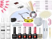 Zestaw do hybryd ALL IN ONE lampa LED UV 48W Lakiery Płyny Akcesoria