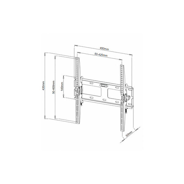 Uchwyt ścienny do monitora VESA LCD LED 23-55 cali zdjęcie 2