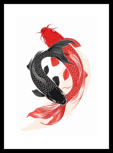 Plakat 20x30cm Yin i Yang Koi na Arena.pl