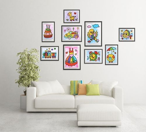 Zestaw kreatywny do malowania piaskiem dla dzieci malowanie obrazki na Arena.pl