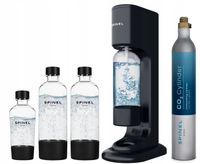 SATURATOR SPINEL SODA BubbleON DO GAZOWANIA WODY - 3 BUTELKI + 6x NAPOJE