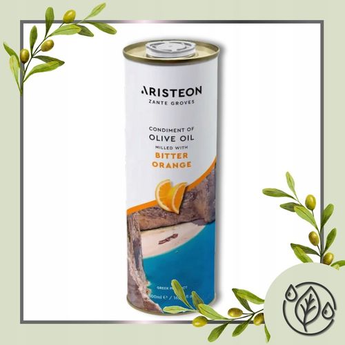 Oliwa z oliwek EXTRA VIRGIN z pomarańczą GRECKA 0,5L TŁOCZONA NA ZIMNO na Arena.pl