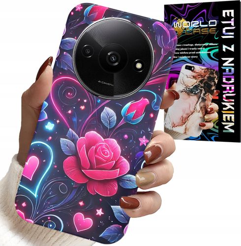 ETUI DO XIAOMI REDMI A3 - SERCE, RÓŻA, NASTOLETNIE CASE + SZKŁO na Arena.pl