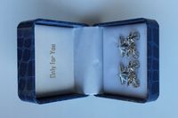 Czarne spinki do mankietów EXC Motocykl Motor Cross Enduro KTM Racing Tytan