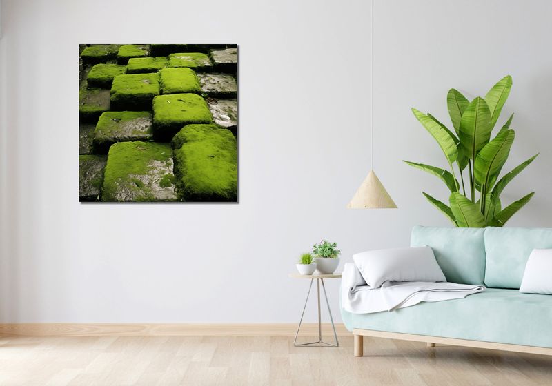 Obraz 90x90cm Zielona Mozaika zdjęcie 2