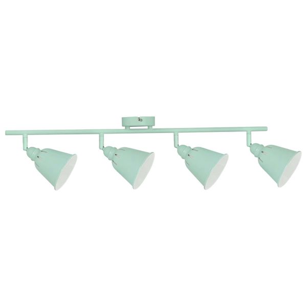 Plafon LAMPA sufitowa FIONA 4 311085 Polux regulowana OPRAWA metalowe reflektorki retro miętowe zdjęcie 1