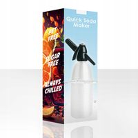 Przenośny QUICK SODA MAKER syfon saturator do wody gazowanej 1L Biały