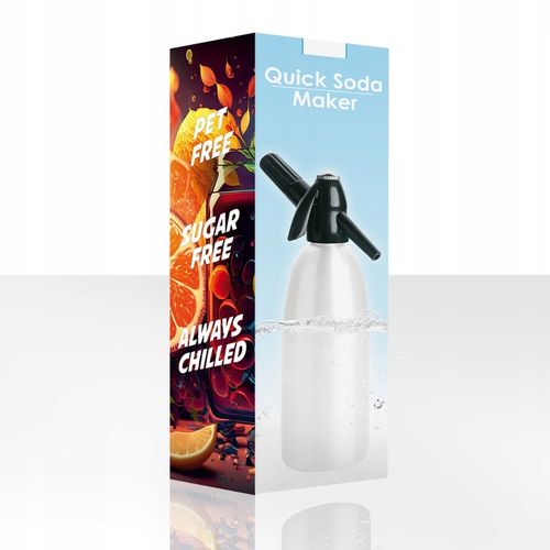 Przenośny QUICK SODA MAKER syfon saturator do wody gazowanej 1L Biały na Arena.pl