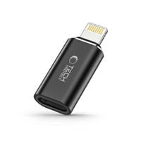 adapter przejściówka iphone lightning (męski) - usb-c (żeński) - czarny