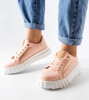 Różowe sneakersy na platformie Giuseppe 38