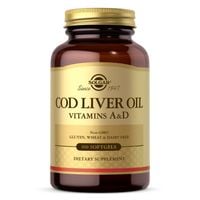 SOLGAR Cod Liver Oil - Vitamins A&D Tran dorszowy Witaminy A i D (100 kaps.