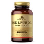 SOLGAR Cod Liver Oil - Vitamins A&D Tran dorszowy Witaminy A i D (100 kaps.