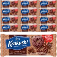 Krakuski Herbatniki kakaowe w czekoladzie mlecznej 165 g x 13 sztuk