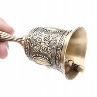 DZWONEK DZWON RĘCZNY SZKOLNY MOSIĘŻNY MIKOŁAJA