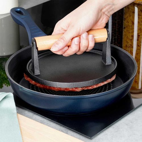 żeliwna praska do grillowania burgerów steków mięsa 259702 na Arena.pl