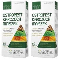 2x MEDICA HERBS Ostropest Karczoch Mniszek 60K