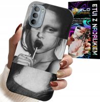 ETUI DO MOTOROLA G31 / G41 - MONA LISA Z LIZAKIEM MODNE WZORY CASE