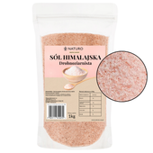 Sól himalajska drobnoziarnista różowa 1kg