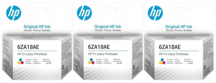 ORYGINALNA głowica drukująca HP 6ZA18AE Tri-color do DRUKAREK Smart Tank zdjęcie 1