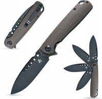 Nóż składany stal D2 EDC survival flipper ST131-BR