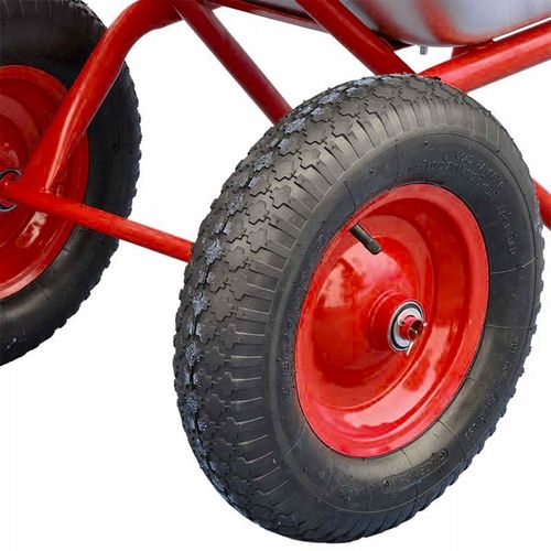 KOŁO KÓŁKO TACZKI TACZEK WÓZKA 400-8 6PR POMPOWANE Z OSIĄ OPONA MOCNE na Arena.pl