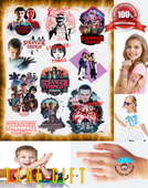 Duży Zestaw Mega Tatuaży zmywalnych - Stranger Things