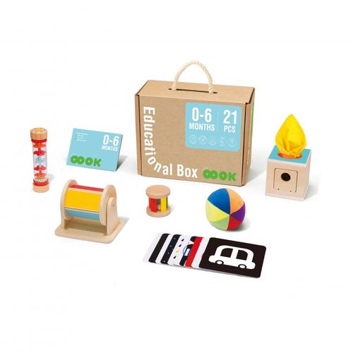 TOOKY TOY Box Pudełko XXL Montessori Edukacyjne 6w1 Sensoryczne 0-6 Mies na Arena.pl