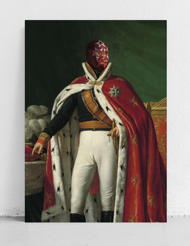 Plakat portret luchador Lucha libre 70x100 cm na Arena.pl