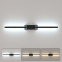 Kinkiet Lampa ścienna LED 8W Lampa Przed Lustrem Czarna do Sypialni Salonu