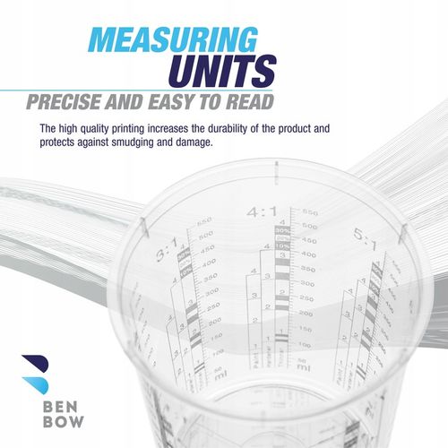 25x KUBEK LAKIERNICZY Z PODZIAŁKĄ 680ml + 3P na Arena.pl