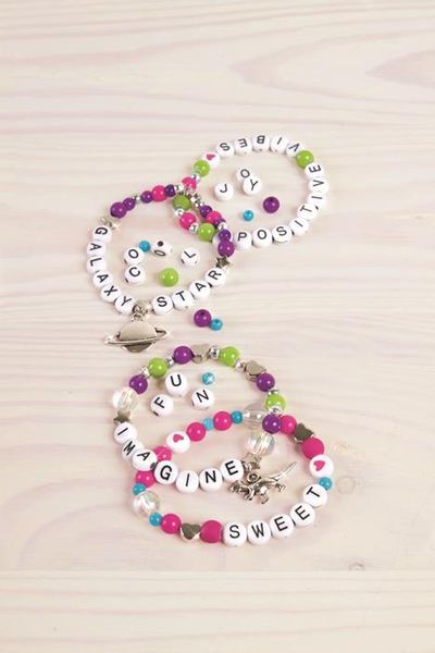 1205 Make it real-Zestaw do tworzenia bransoletek - Literki alfabetu zdjęcie 6