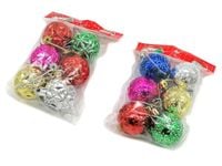 bombki kolorowe 6szt. mix wzorów 4cm