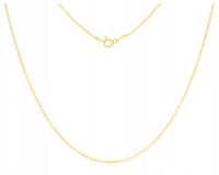 Łańcuszek Złoty Damski splot Ankier Pełny dł. 45 cm pr. 925