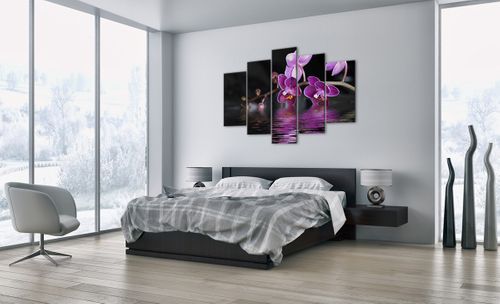 Obraz Na Płótnie - Storczyk Woda - 150X100 Cm - Ea150X100-2312 na Arena.pl