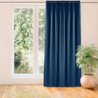 Zasłona VILA velvetowa na taśmie smok 400x175 indygo wzór 4 Homede