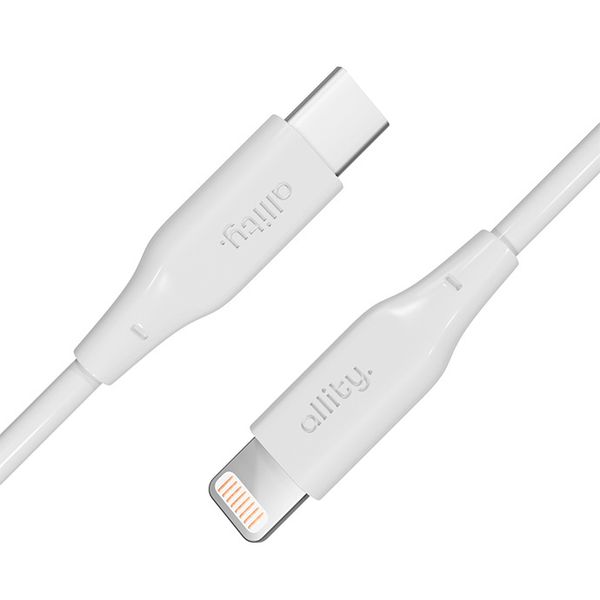 Allity kabel AUC-02 USB-C - Lightning 2,0 m 27W biały zdjęcie 2