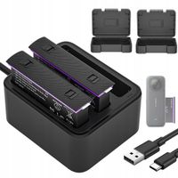 BATERIA 2500MAH 2 SZTUKI Z ŁADOWARKĄ USB 3 SLOTY I SZYBKIM ŁADOWANIEM