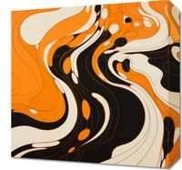 Obraz 40x40cm Tańczący Atrament