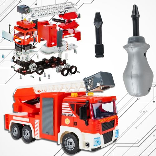 WÓŻ STRAŻACKI AUTO DO MONTAŻU STRAŻ POŻARNA 95 EL ŚWIATŁO DŹWIĘK WALIZKA na Arena.pl