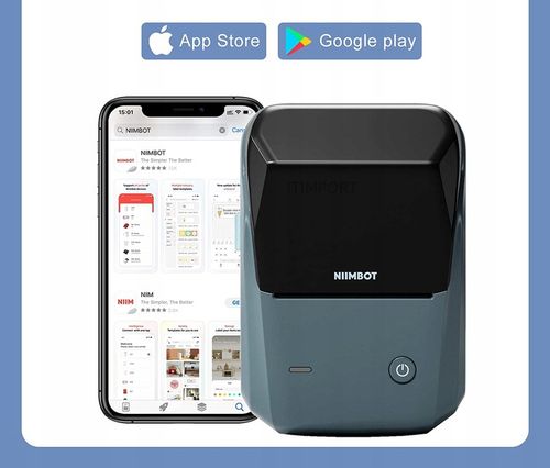 NIIMBOT B1 Drukarka Termiczna NAKLEJKI Bluetooth na Arena.pl