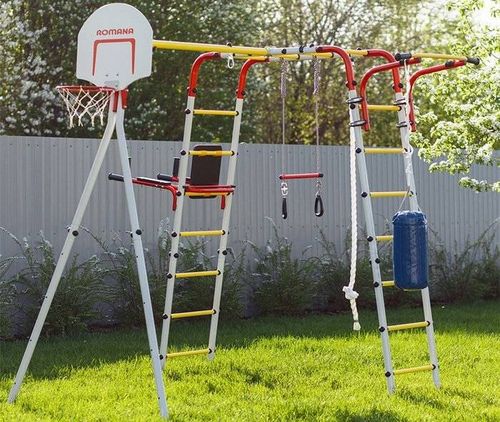 plac zabaw do ogrodu Fitness basic - żółty na Arena.pl